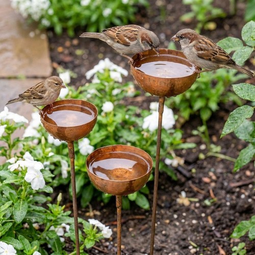Tier bowl metal bird - 3-tier,