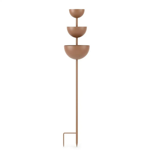 Metal bird bath - bird,