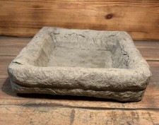 STONE GARDEN SQUARE BIRD BATH