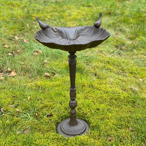 Cast iron bird bath - iron,