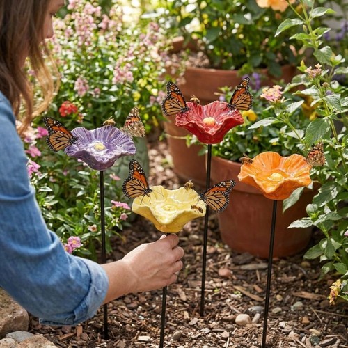 Bee water feeder resin flower - water,
